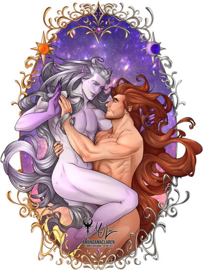 Art Nouveau Couples Half Body starting at 170 $USD